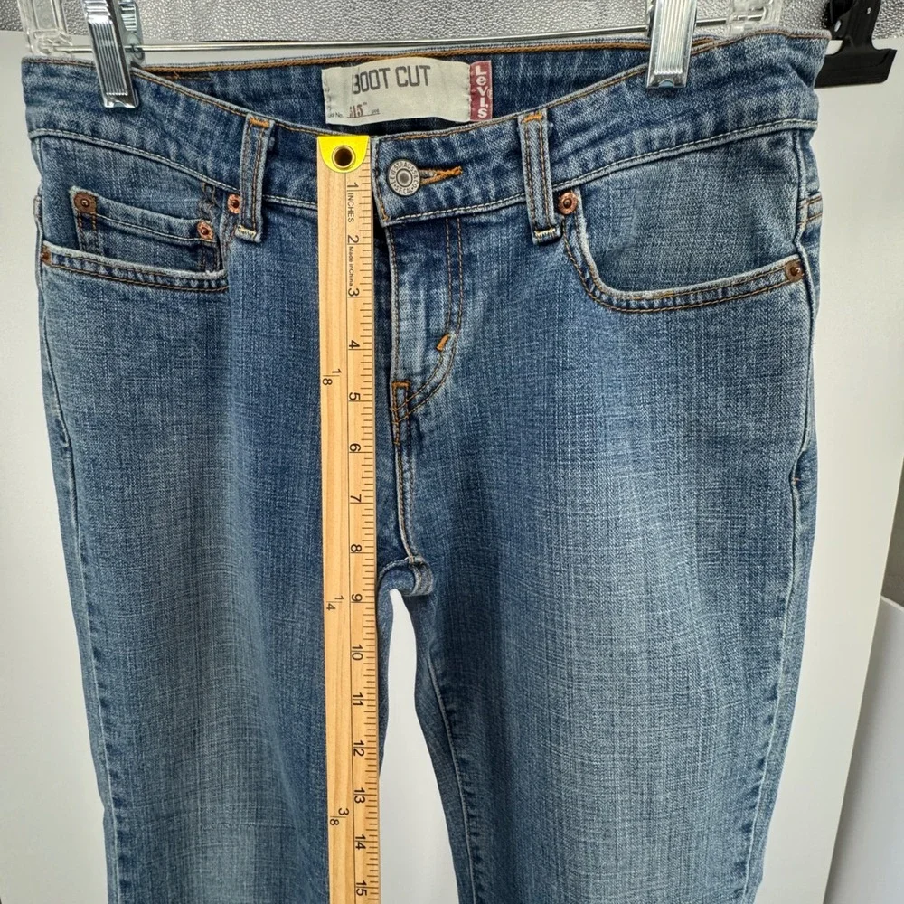 Vintage Levis‎ 515 Boot Cut Low Rise Women's Y2K Jeans Denim Blue Size 6M - Picture 7 of 12